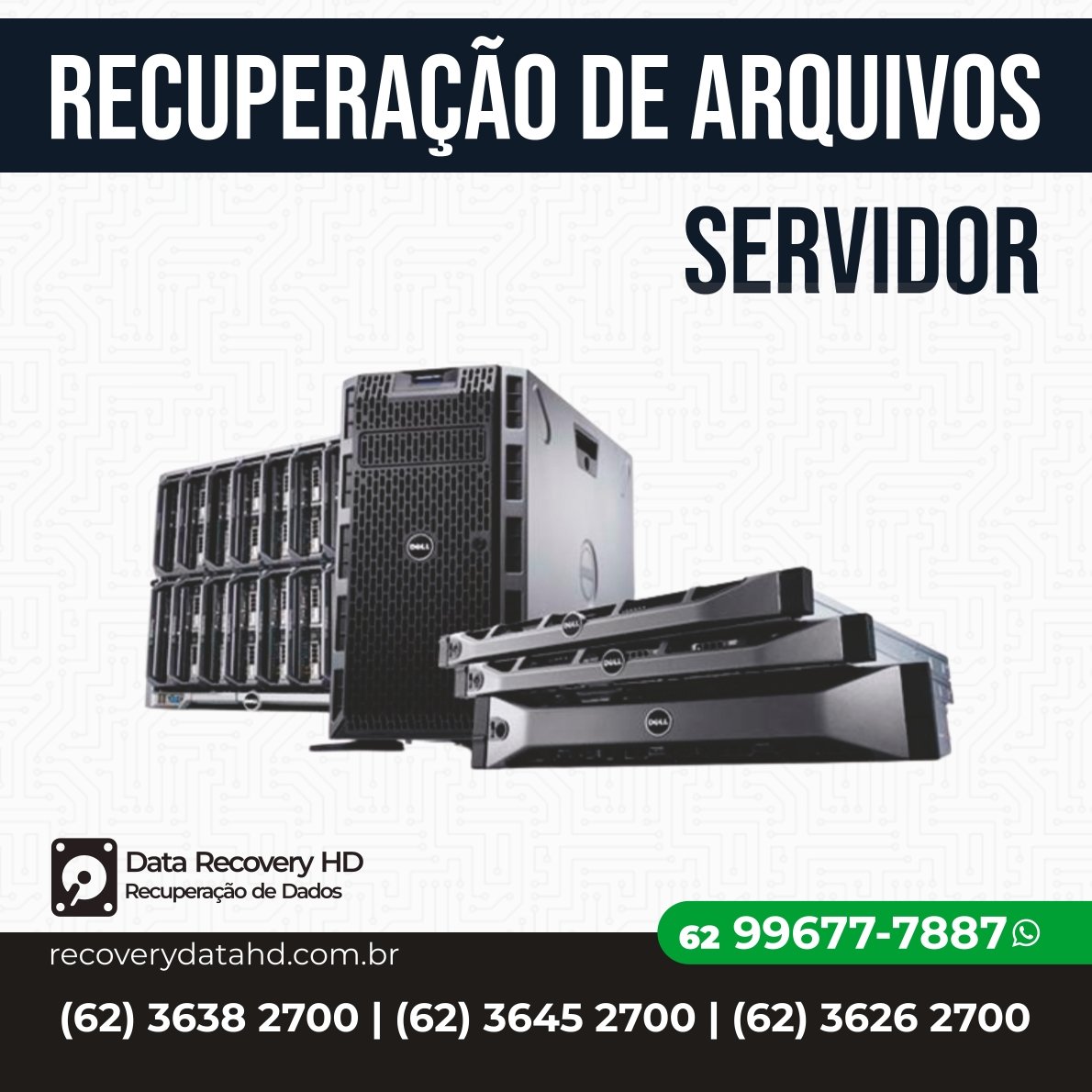 RECOVERY DATA HD-RECUPERAÇÃO DE ARQUIVOS DE SERVIDOR GOIANIA