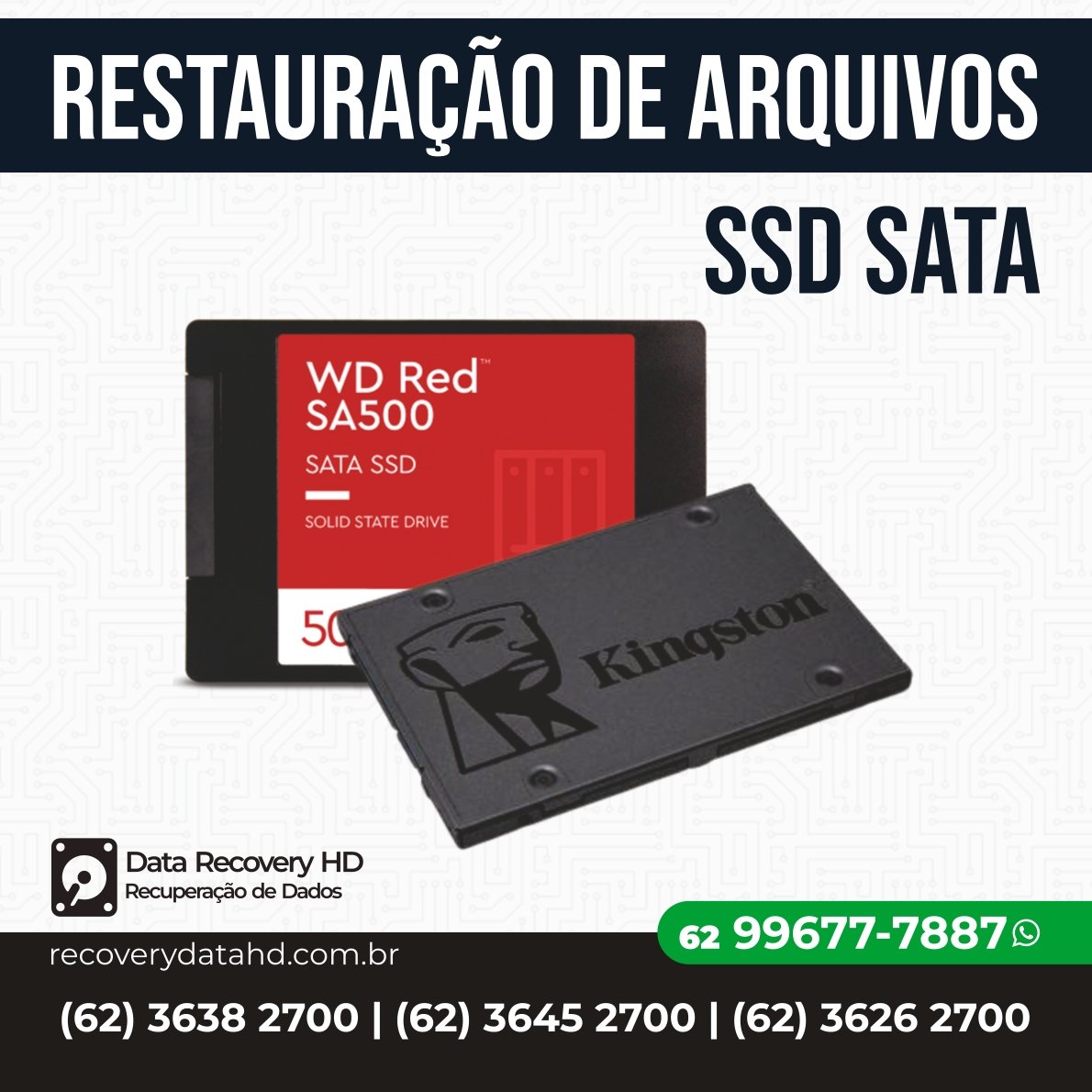 RECOVERY DATA HD-RECUPERAÇÃO DE ARQUIVOS DE SSD GOIANIA