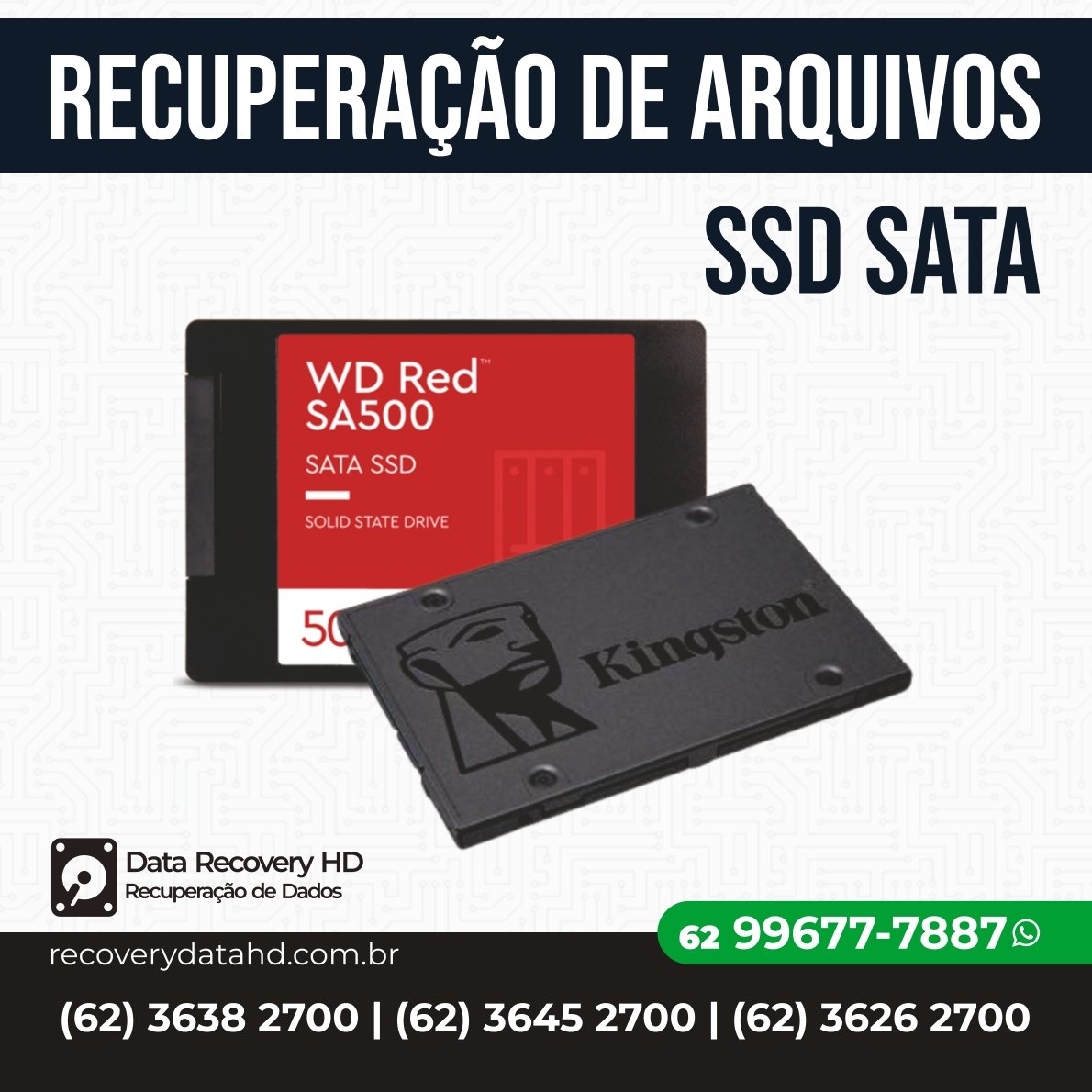 RECOVERY DATA HD-RECUPERAÇÃO DE ARQUIVOS SSD SATA GOIANIA