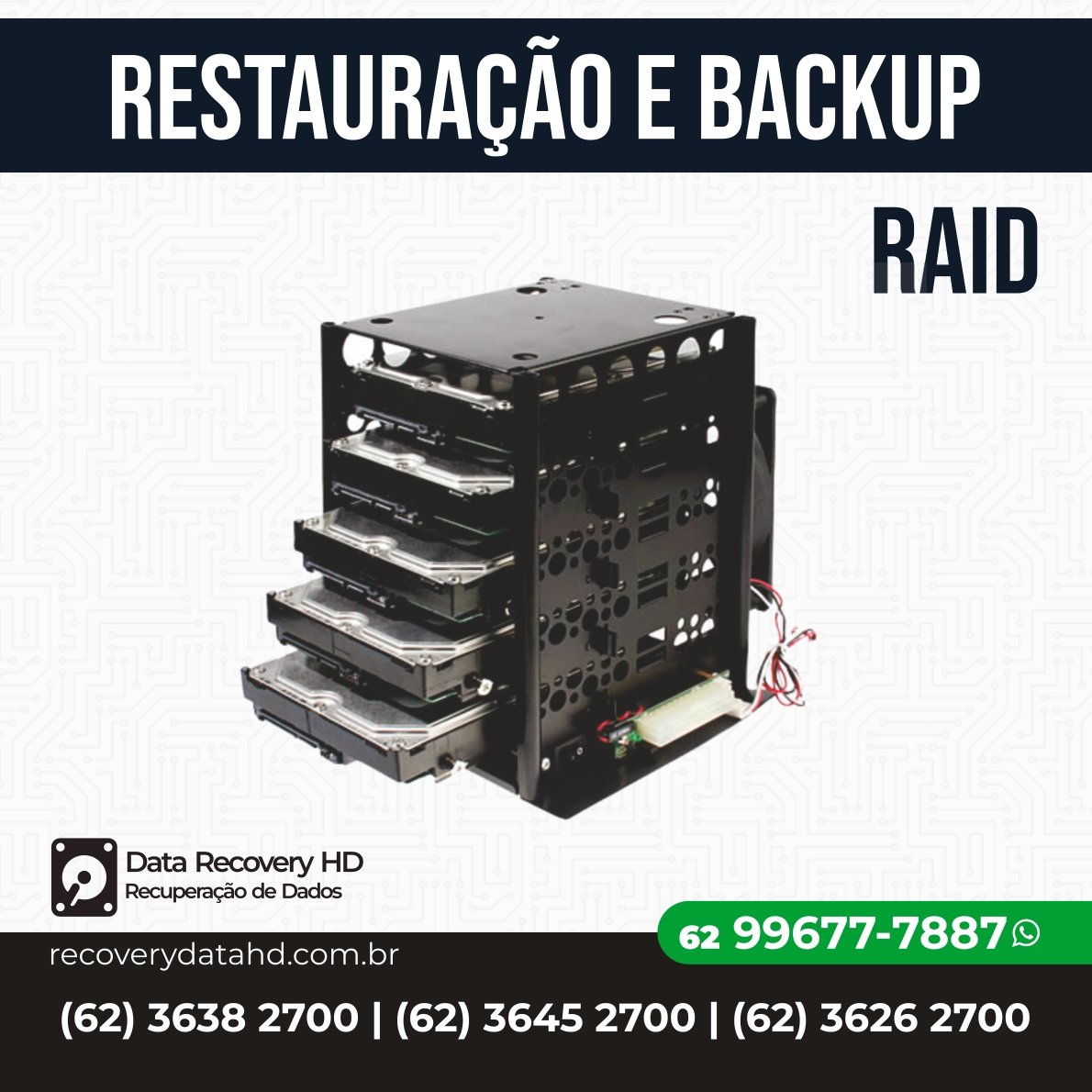 RECOVERY DATA HD-RECUPERAÇÃO DE DADOS DE HD EM RAID GOIANIA