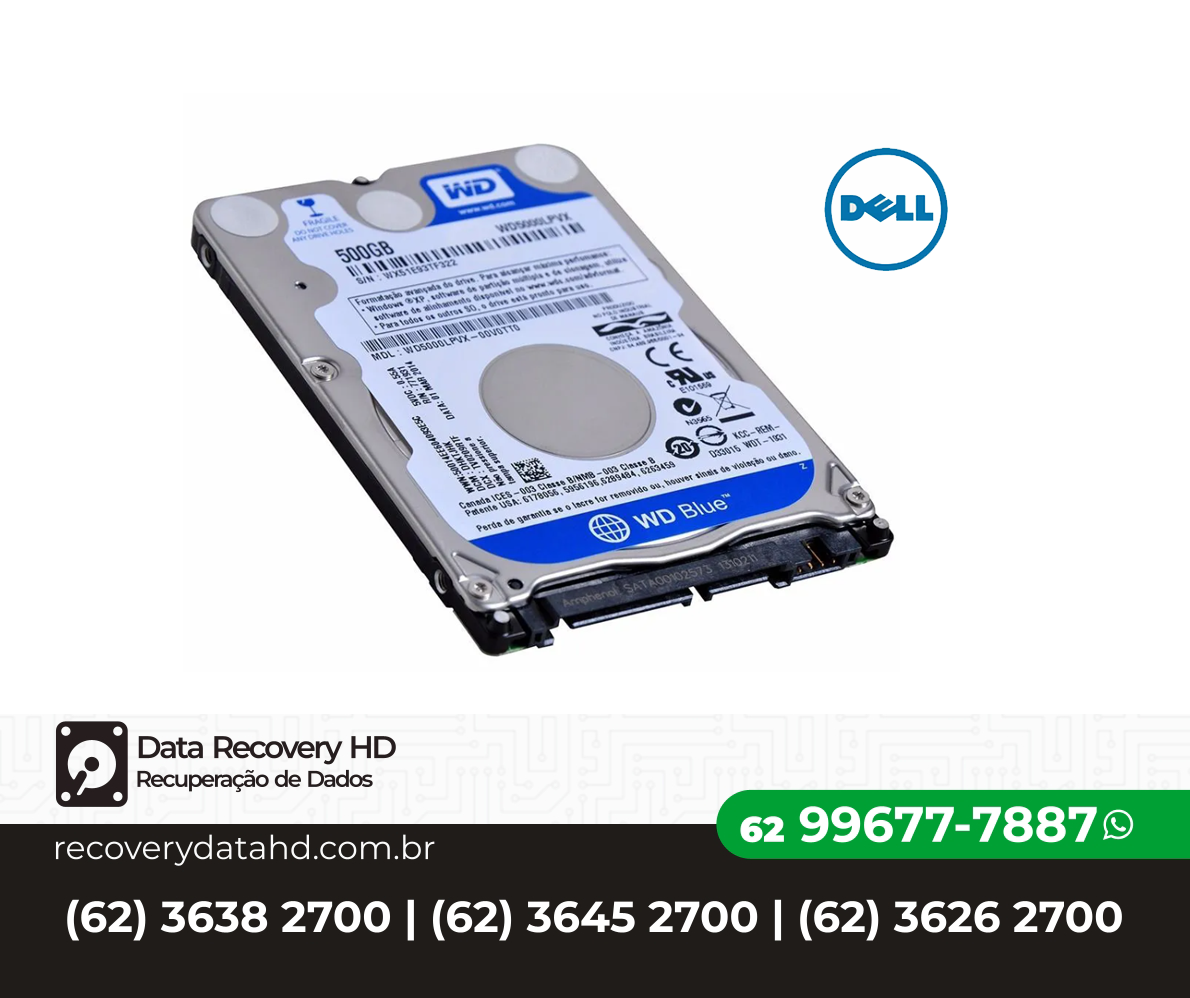 RECOVERY DATA HD-RECUPERAÇÃO DE DADOS EM HDS DE NOTEBOOK DELL GOIANIA