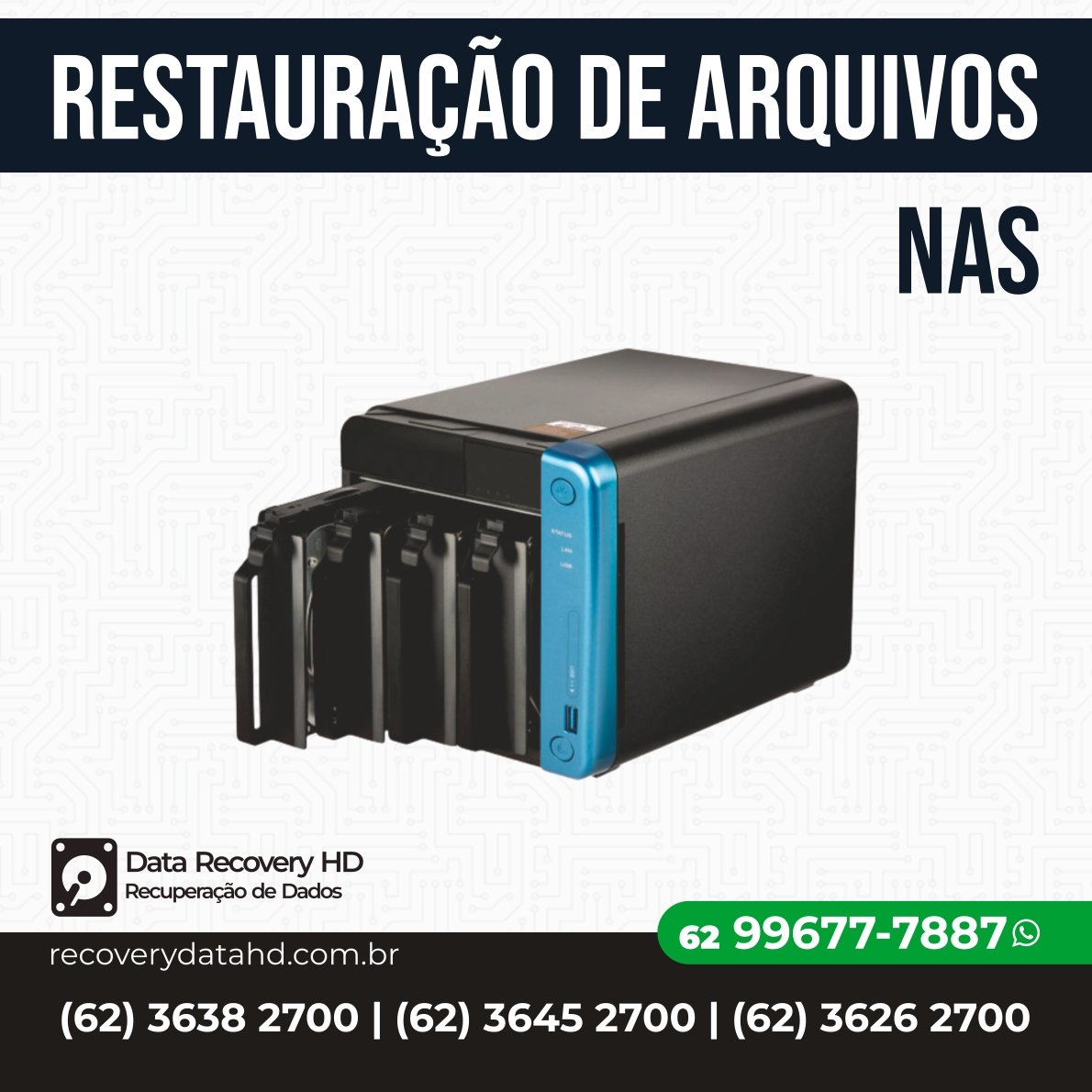 RECOVERY DATA HD-RESTAURAÇÃO DE ARQUIVOS NAS GOIAS