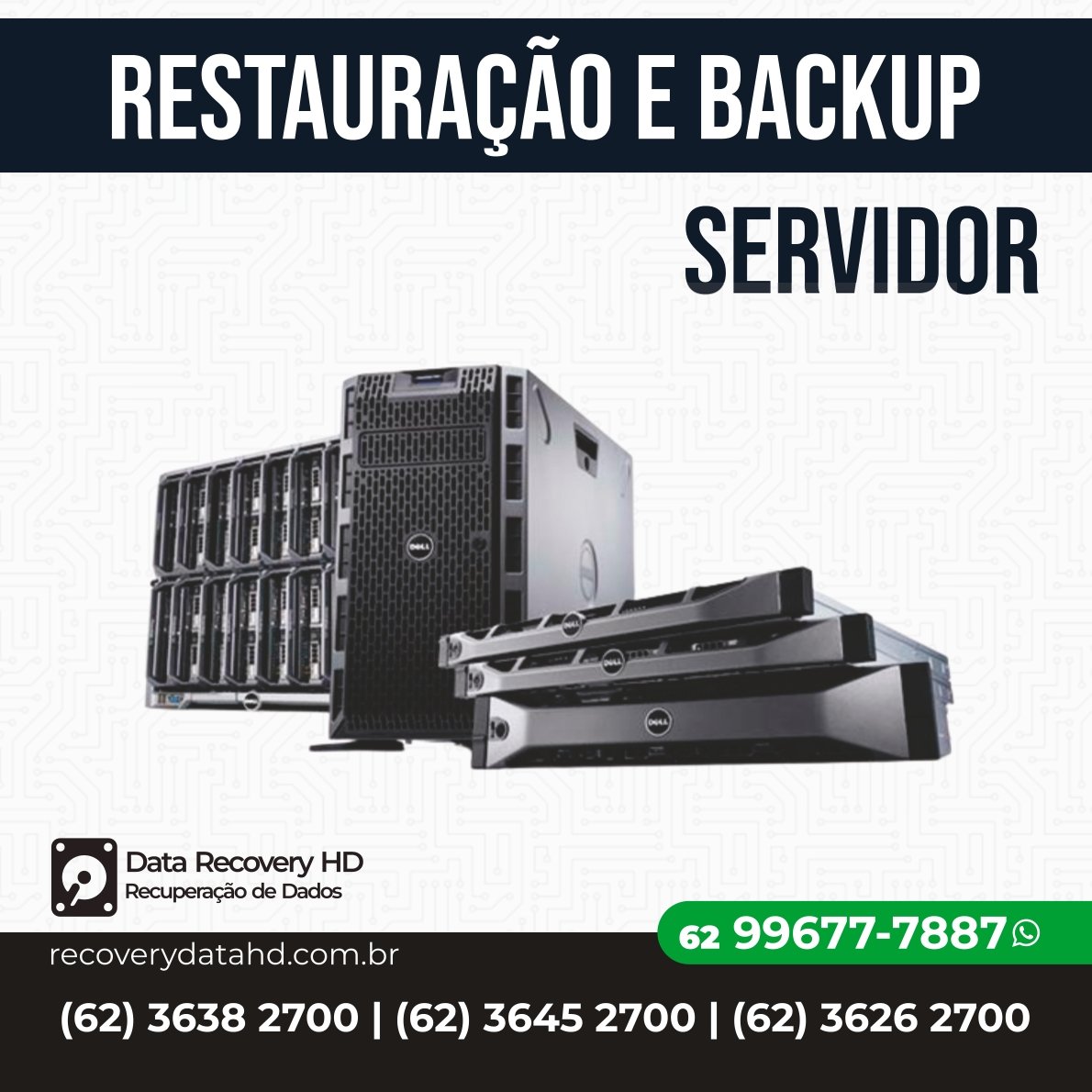 RECOVERY DATA HD-RESTAURAÇÃO E BACKUP SERVIDOR GOIANIA