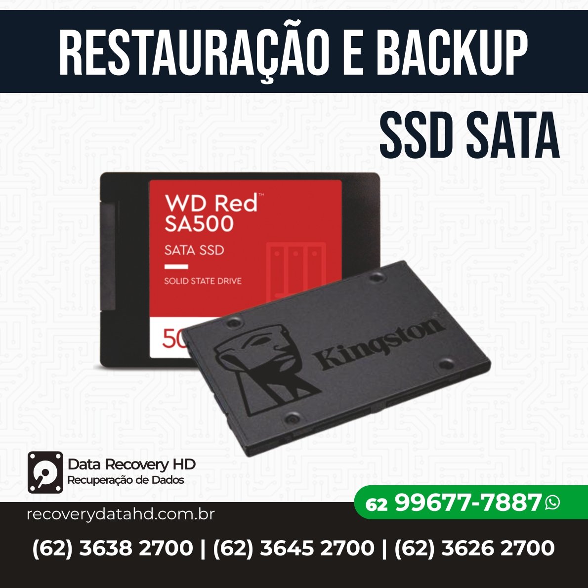 RECOVERY DATA HD-RESTAURAÇÃO E BACKUP SSD SATA GOIAS